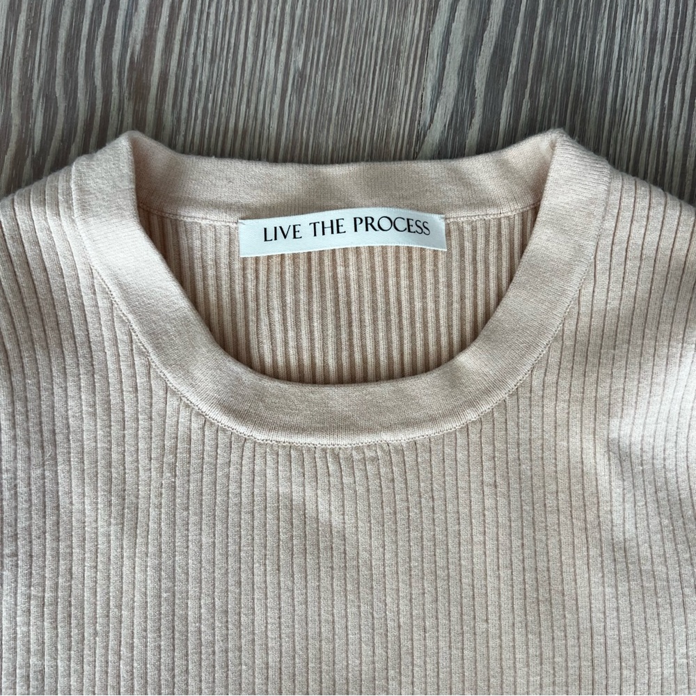 Live the Process tieback cardigan